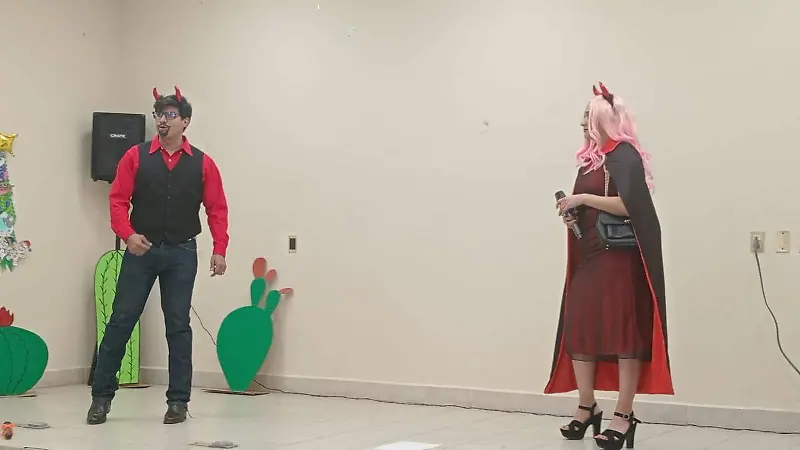 Los personajes de los diablitos se hicieron presentes en esta historia.